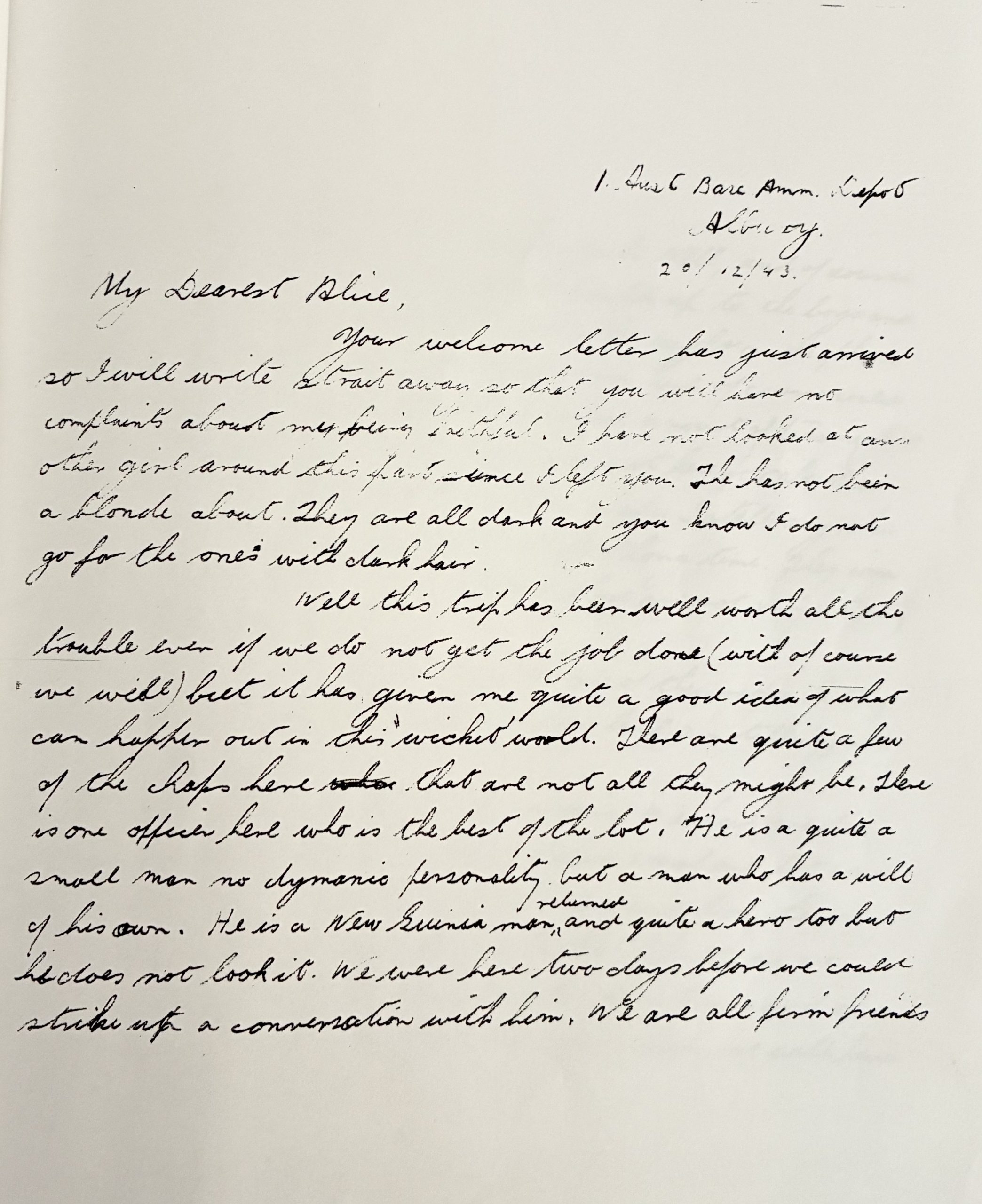 Jim's letter