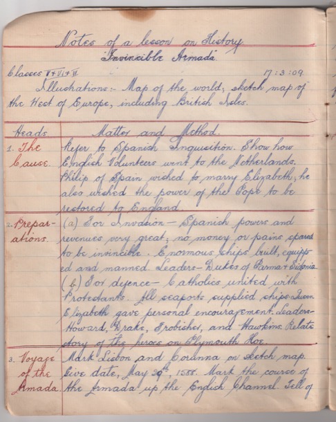 Lesson on the Spanish Armada, page 1