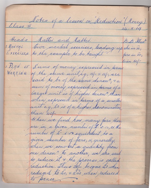 Lesson on “Reduction”, page 1